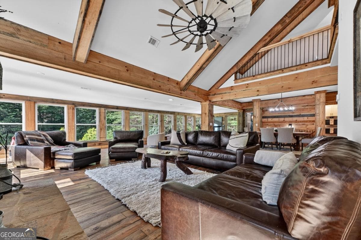 4 bedroom, 4.5 bathroom, 7,320 sq ft cabin,single family residence for sale at 201 Highland Falls Road 1, Blue Ridge, GA 30513 — photo 2