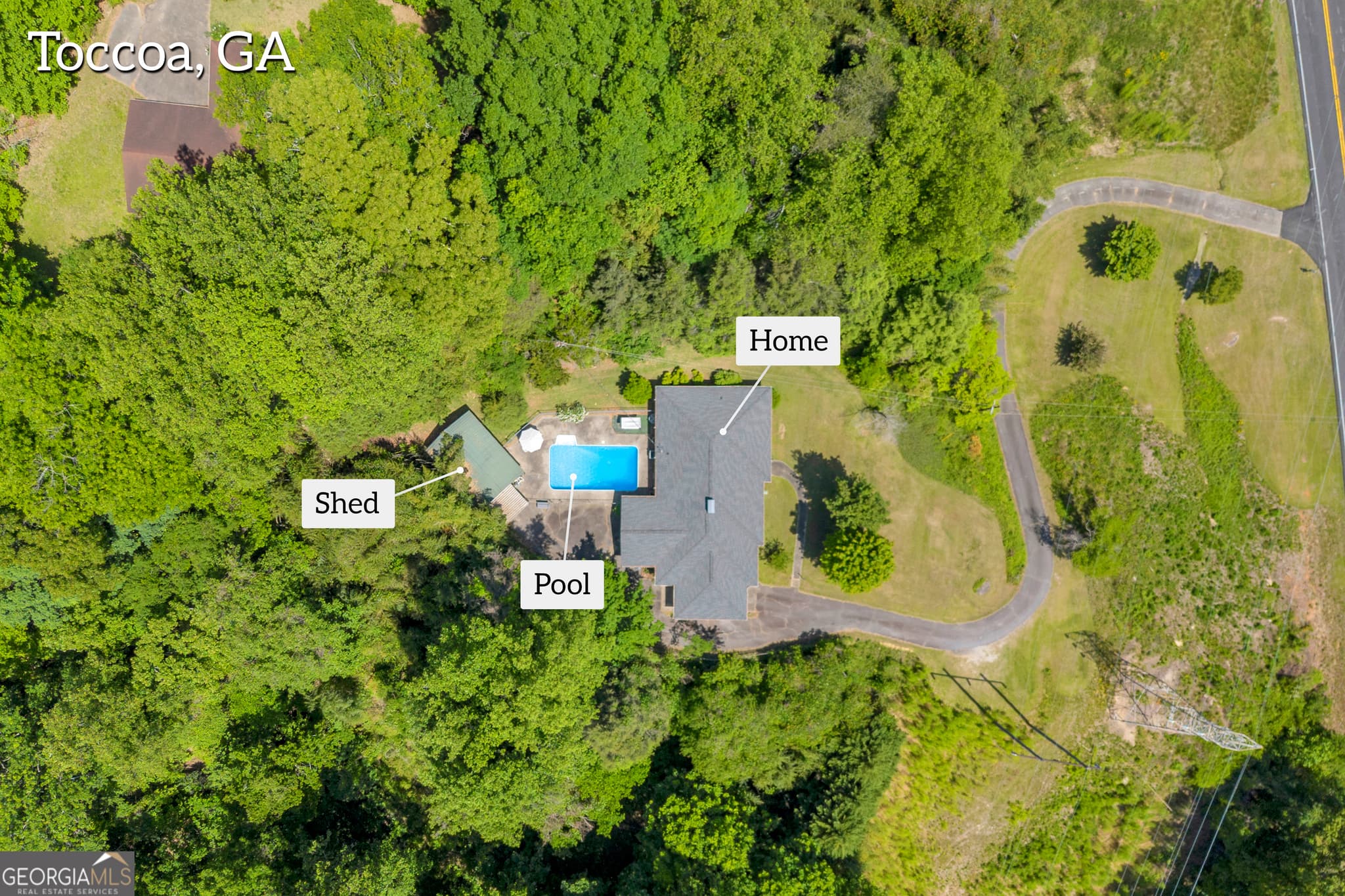 4 bedroom, 2 bathroom, 2,178 sq ft single family residence for sale at 1973 Falls Road, Toccoa, GA 30577 — photo 2