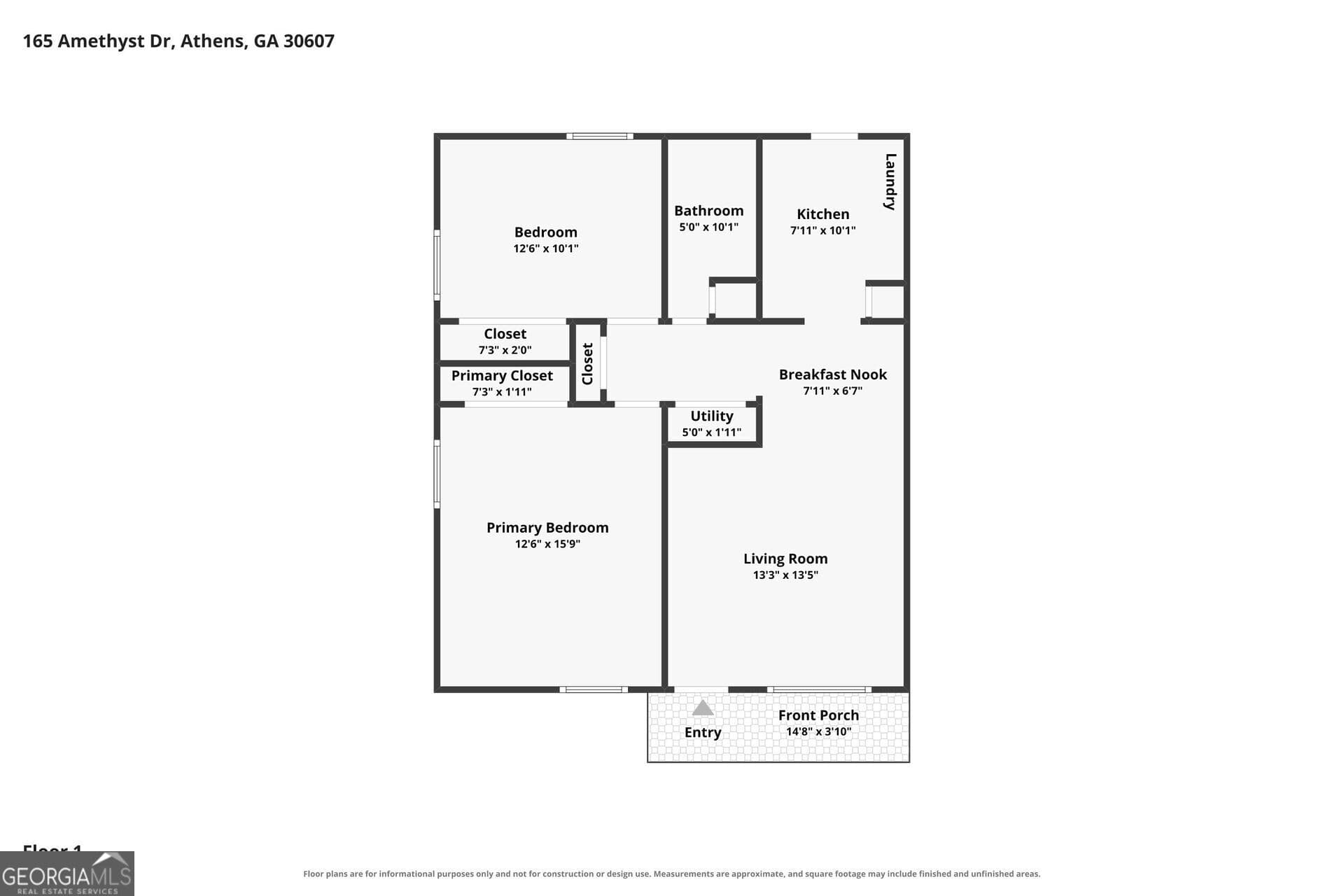 2 bedroom, 1 bathroom, 864 sq ft duplex for rent at 165 Amethyst Drive, Athens, GA 30607 for $1,199 a month — photo 2