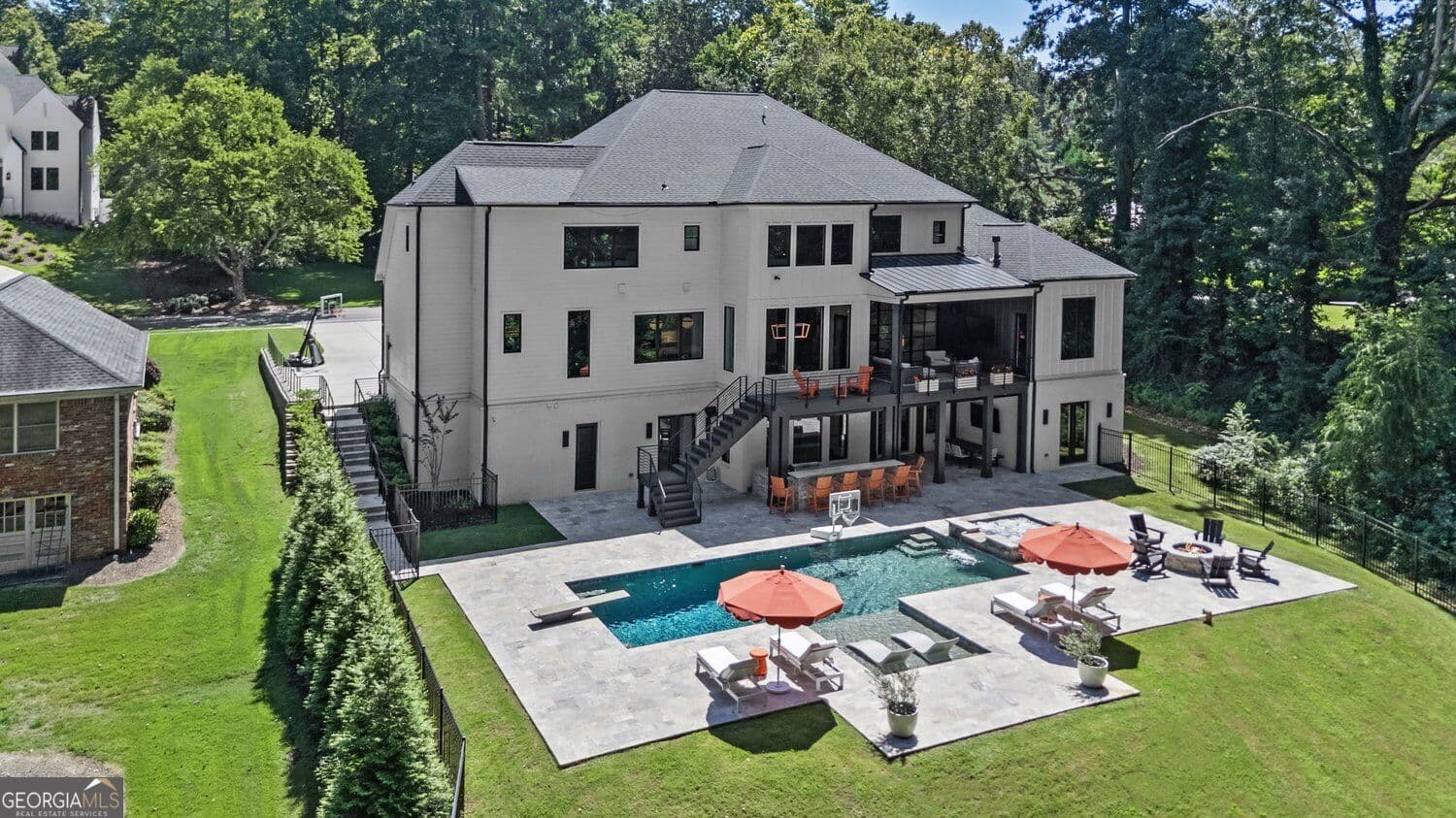 8 bedroom, 9 bathroom, 10,026 sq ft single family residence for sale at 575 Indian Hills Parkway, Marietta, GA 30068