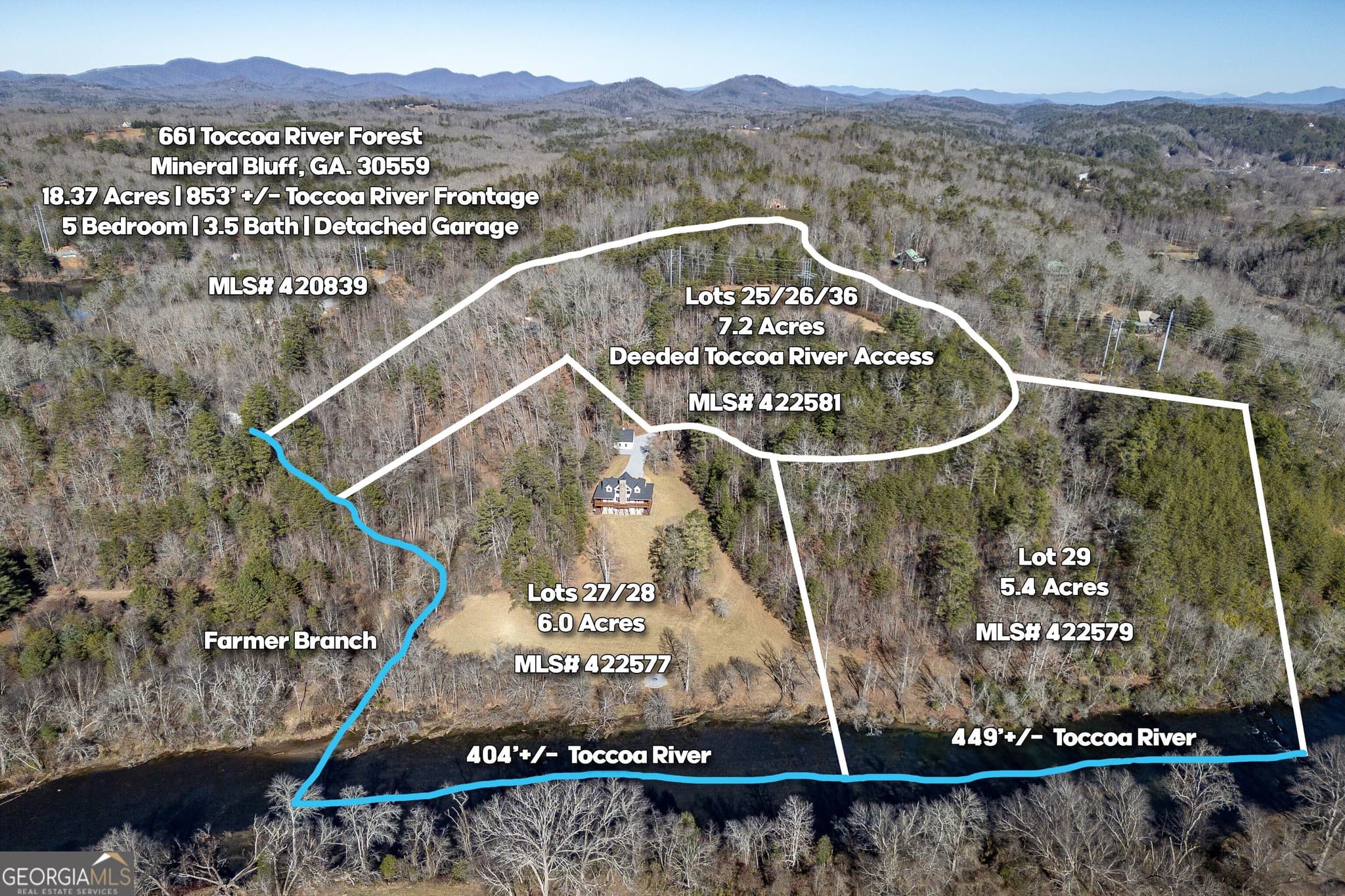 unimproved land for sale at LOT 25, 26, 36 Toccoa River Forest Lane 25,26,36, Mineral Bluff, GA 30559 — photo 1 of 2