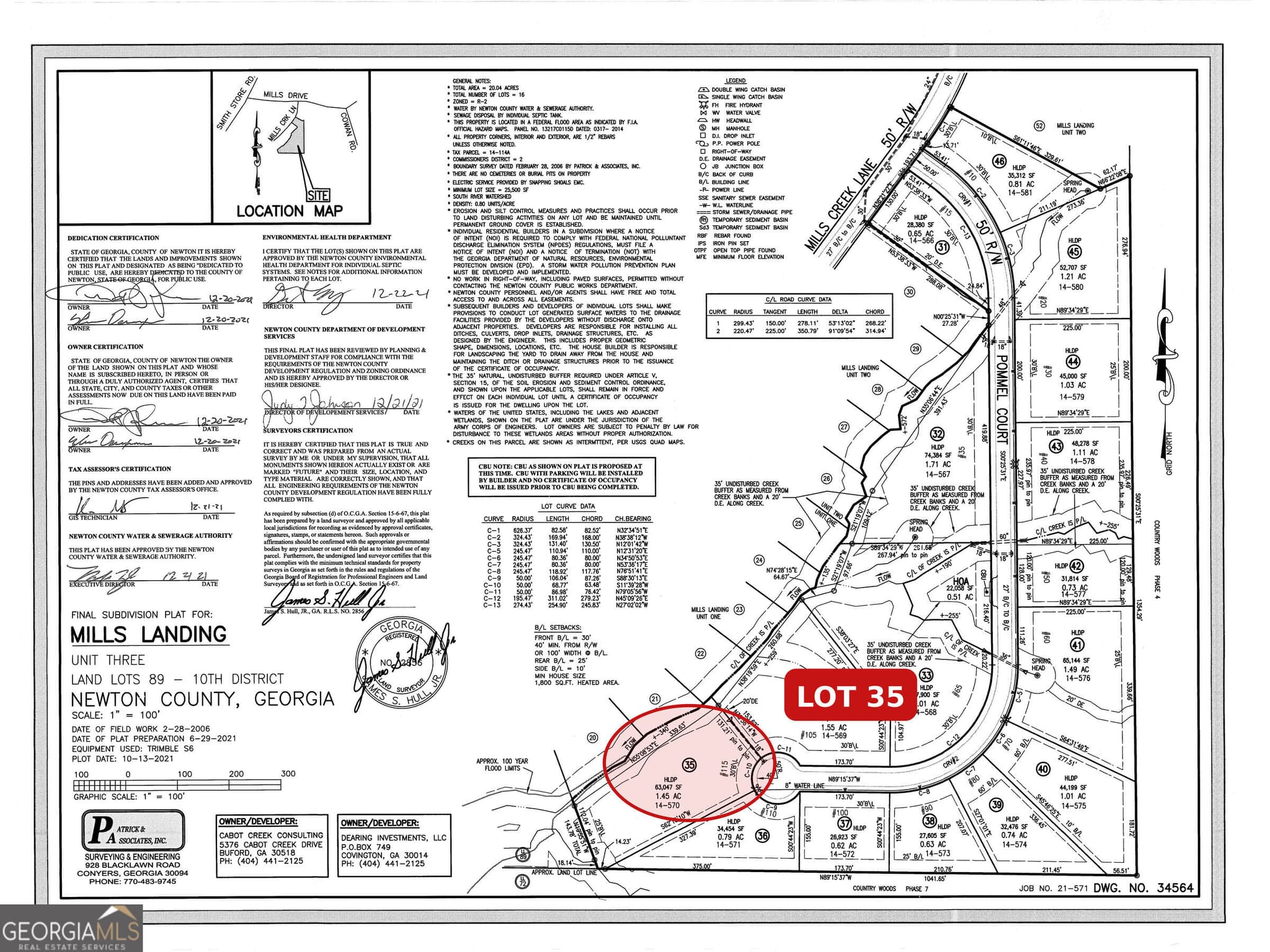 residential lot for sale at UNIT 3 Mills Creek Lane, Covington, GA 30016 — photo 3