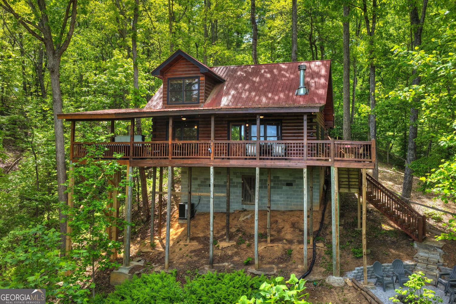 3 bedroom, 2 bathroom, 1,050 sq ft cabin,single family residence for sale at 40 Joanna Court, Cherry Log, GA 30522