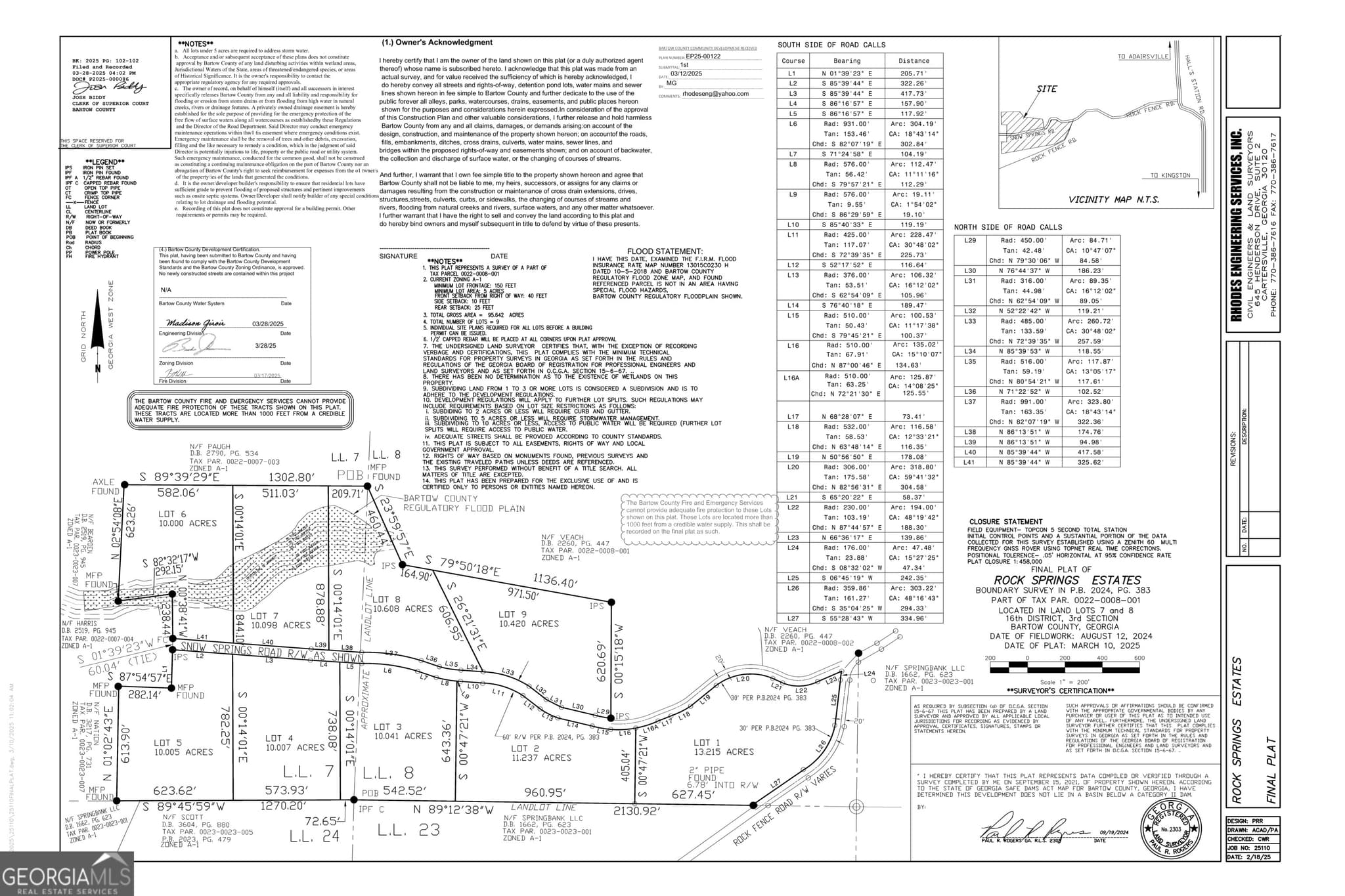 estate lot for sale at 0 Snow Springs Road 9525-9, Adairsville, GA 30103 — photo 3