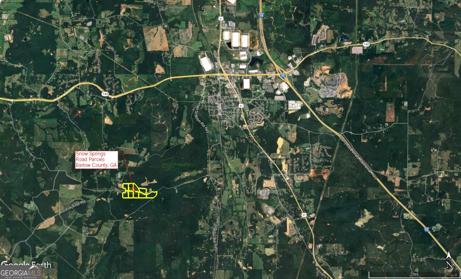 estate lot for sale at 0 Snow Springs Road 9525-9, Adairsville, GA 30103 — photo 1 of 3