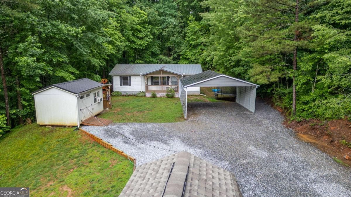 3 bedroom, 2 bathroom, 1,080 sq ft manufactured home,single family residence sold at 599 Iberian Road, Dahlonega, GA 30533