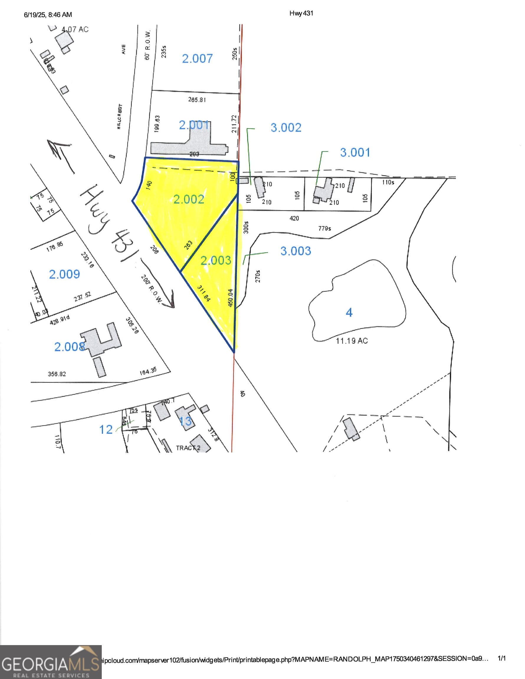 unimproved land for sale at 431 US Highway, Wedowee, AL 36278 — photo 3