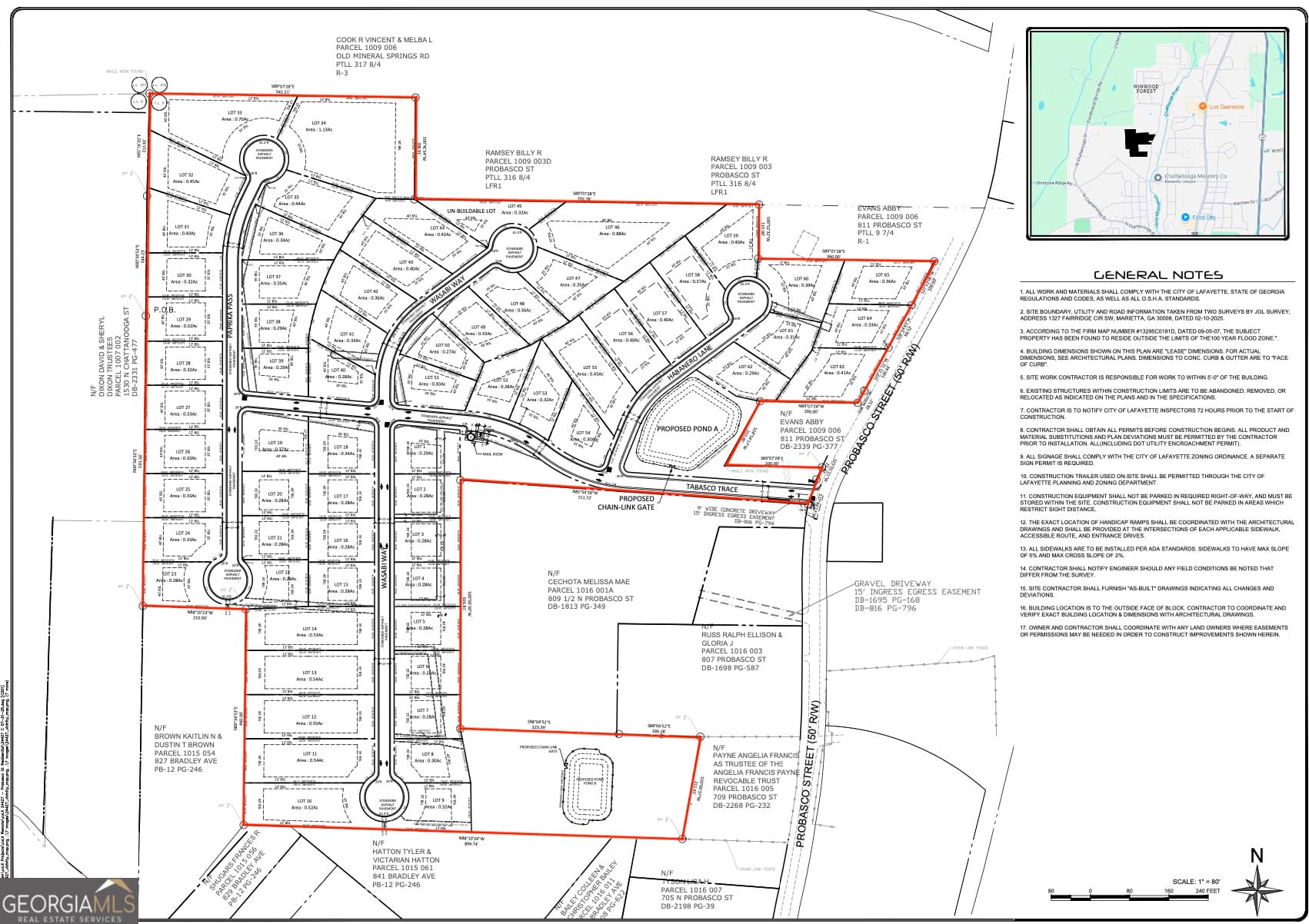 unimproved land for sale at 809 1/2 Probasco Street LOT 1 & 2: 31.93 AC, Lafayette, GA 30728 — photo 2