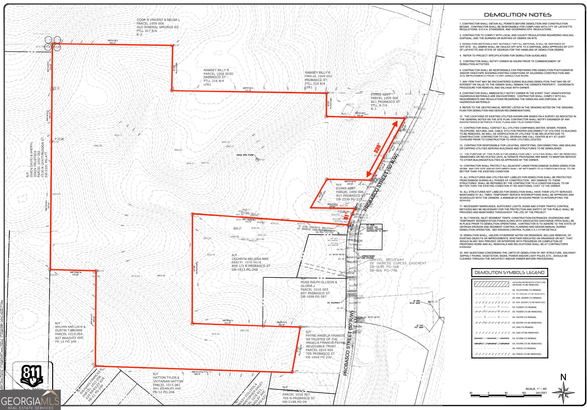 unimproved land for sale at 809 1/2 Probasco Street LOT 1 & 2: 31.93 AC, Lafayette, GA 30728 — photo 3