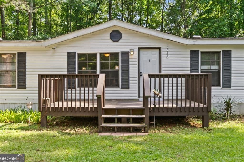 4 bedroom, 2 bathroom, 1,792 sq ft manufactured home,single family residence sold at 5638 John Burruss Road, Cumming, GA 30040