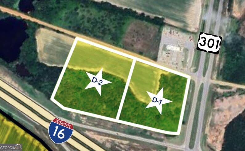 unimproved land for sale at 9.71 ACRES Highway 301 D-1, Register, GA 30452