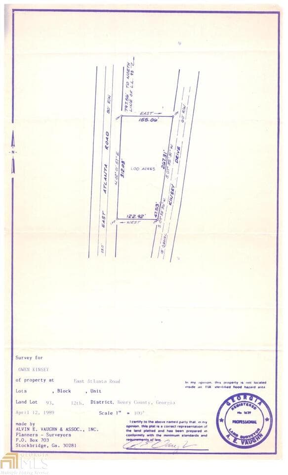 unimproved land for sale at 0 East Atlanta Road @VALERIE CT, Stockbridge, GA 30281 — photo 6