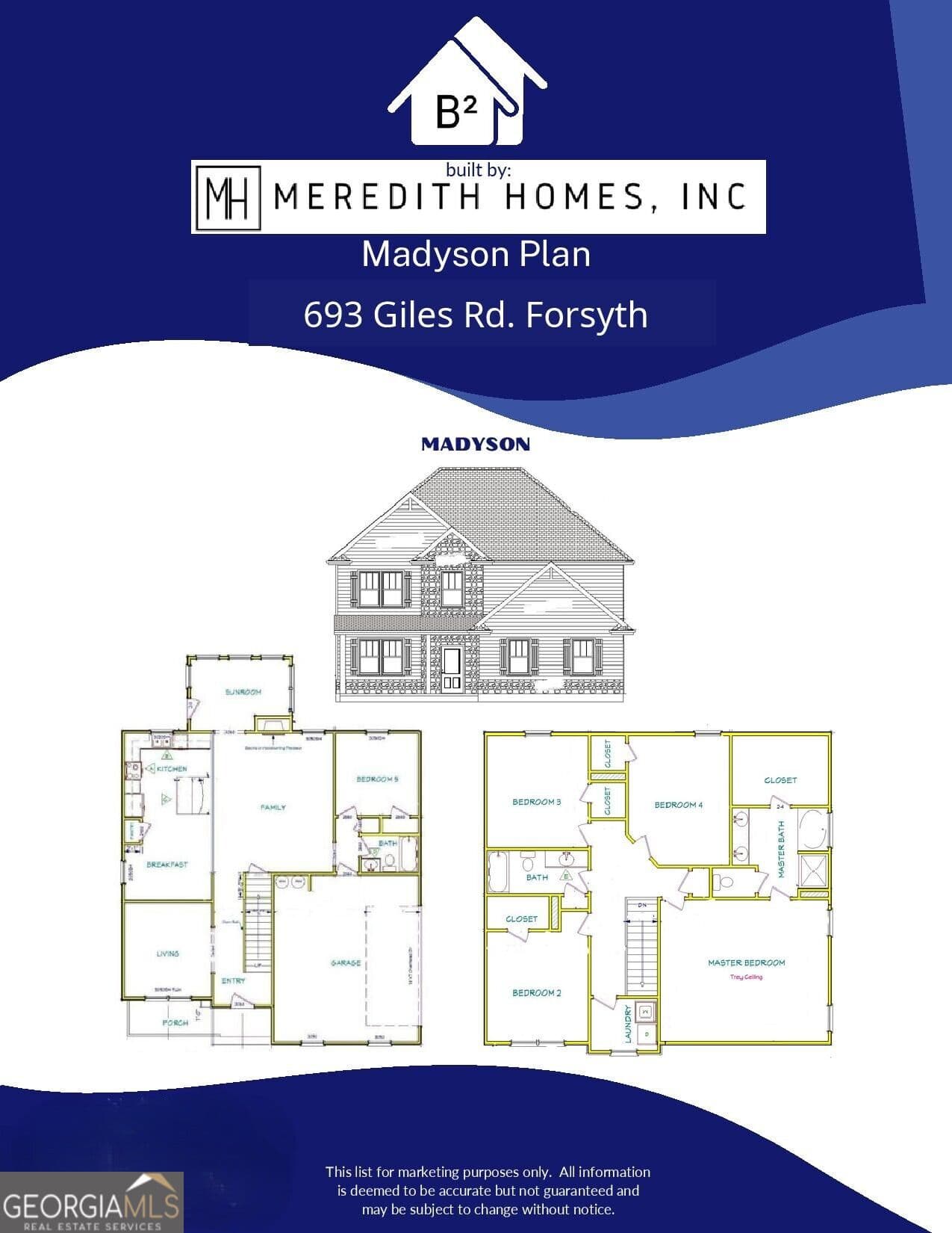 5 bedroom, 3 bathroom, 2,792 sq ft single family residence for sale at 693 Giles, Forsyth, GA 31029 — photo 2