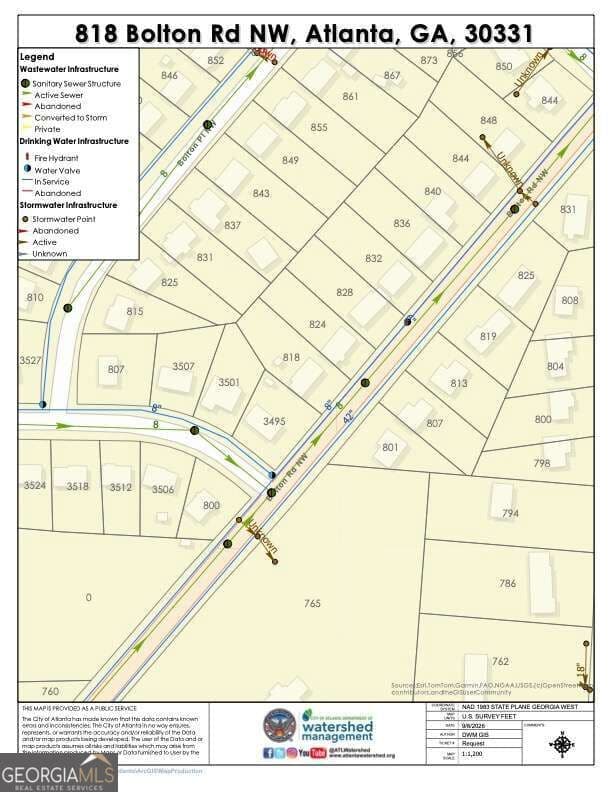 residential lot for sale at 818 Bolton Road, Atlanta, GA 30331 — photo 8