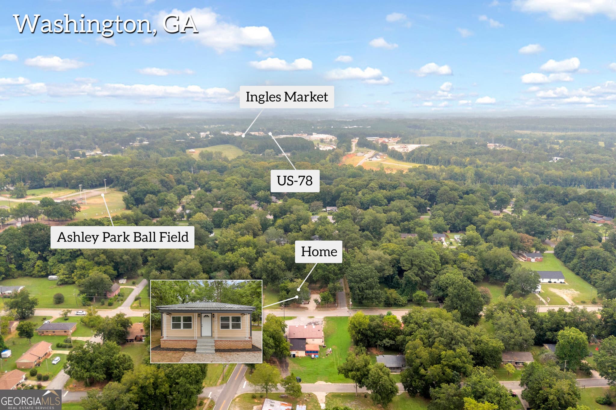 3 bedroom, 2 bathroom, 1,164 sq ft single family residence for sale at 401 Baltimore Road, Washington, GA 30673 — photo 2