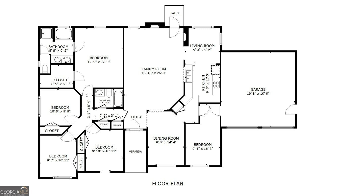 4 bedroom, 2 bathroom, 1,825 sq ft single family residence for rent at 6375 Seymour Place, Acworth, GA 30101 for $2,500 a month — photo 4