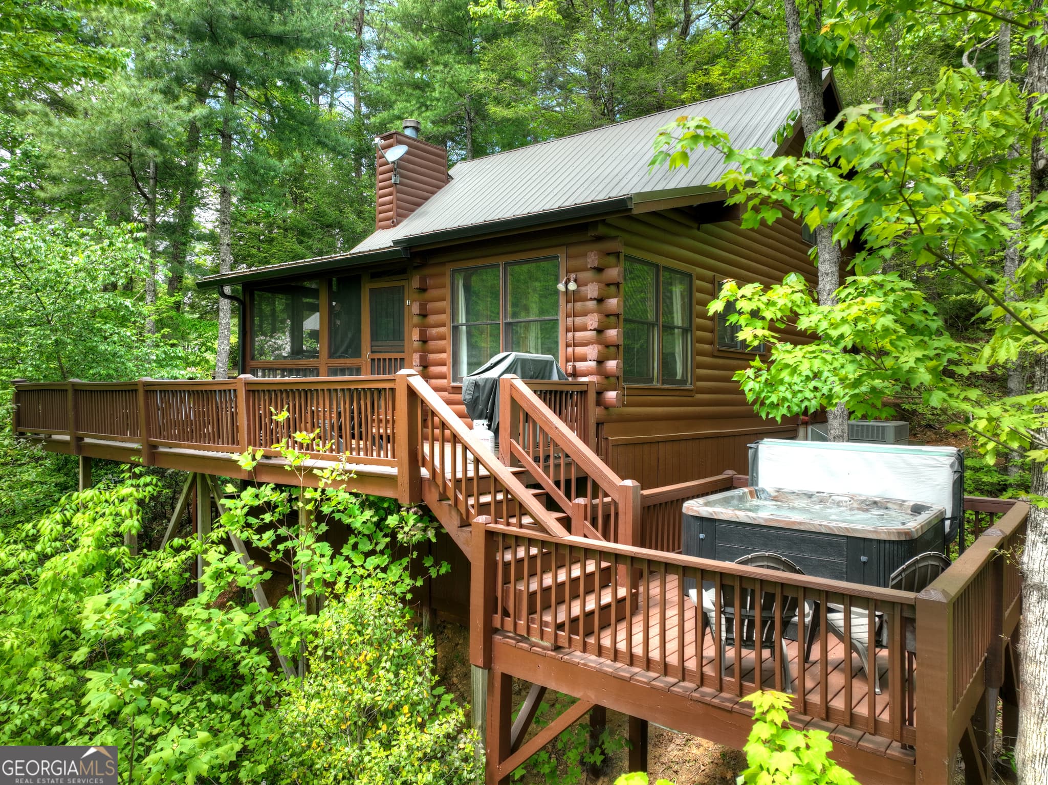 3 bedroom, 2 bathroom, 1,344 sq ft cabin,single family residence for sale at 1822 Hidden Lake Drive, Cherry Log, GA 30522 — photo 6