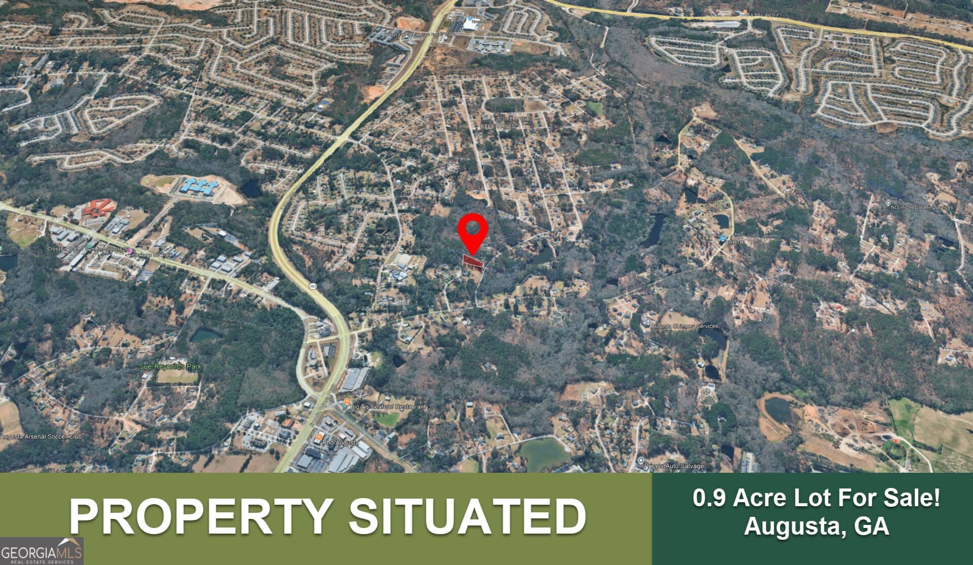 residential lot for sale at 2910 Old Morris Road, Augusta, GA 30909 — photo 3