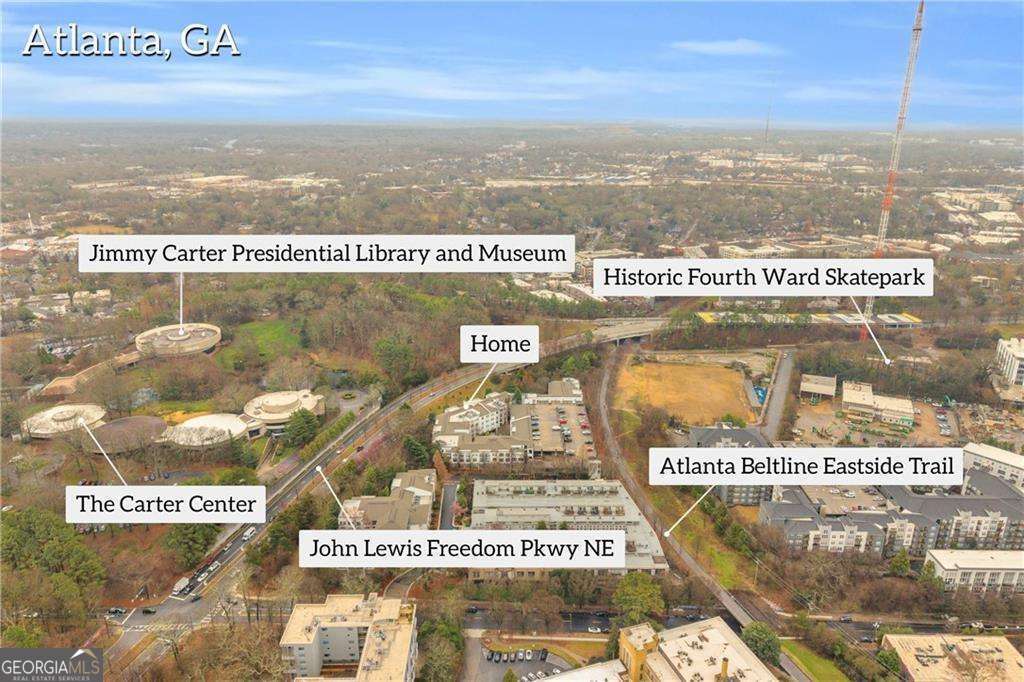 1 bedroom, 1 bathroom, 646 sq ft condominium for sale at 821 Ralph Mcgill Boulevard 3217, Atlanta, GA 30306 — photo 1 of 31