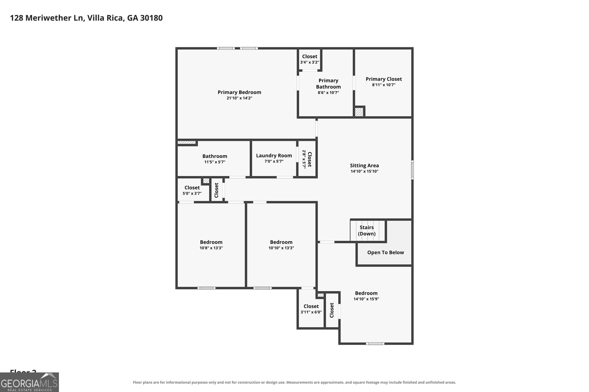 5 bedroom, 3 bathroom, 2,798 sq ft single family residence for sale at 128 Meriwether Lane, Villa Rica, GA 30180 — photo 3
