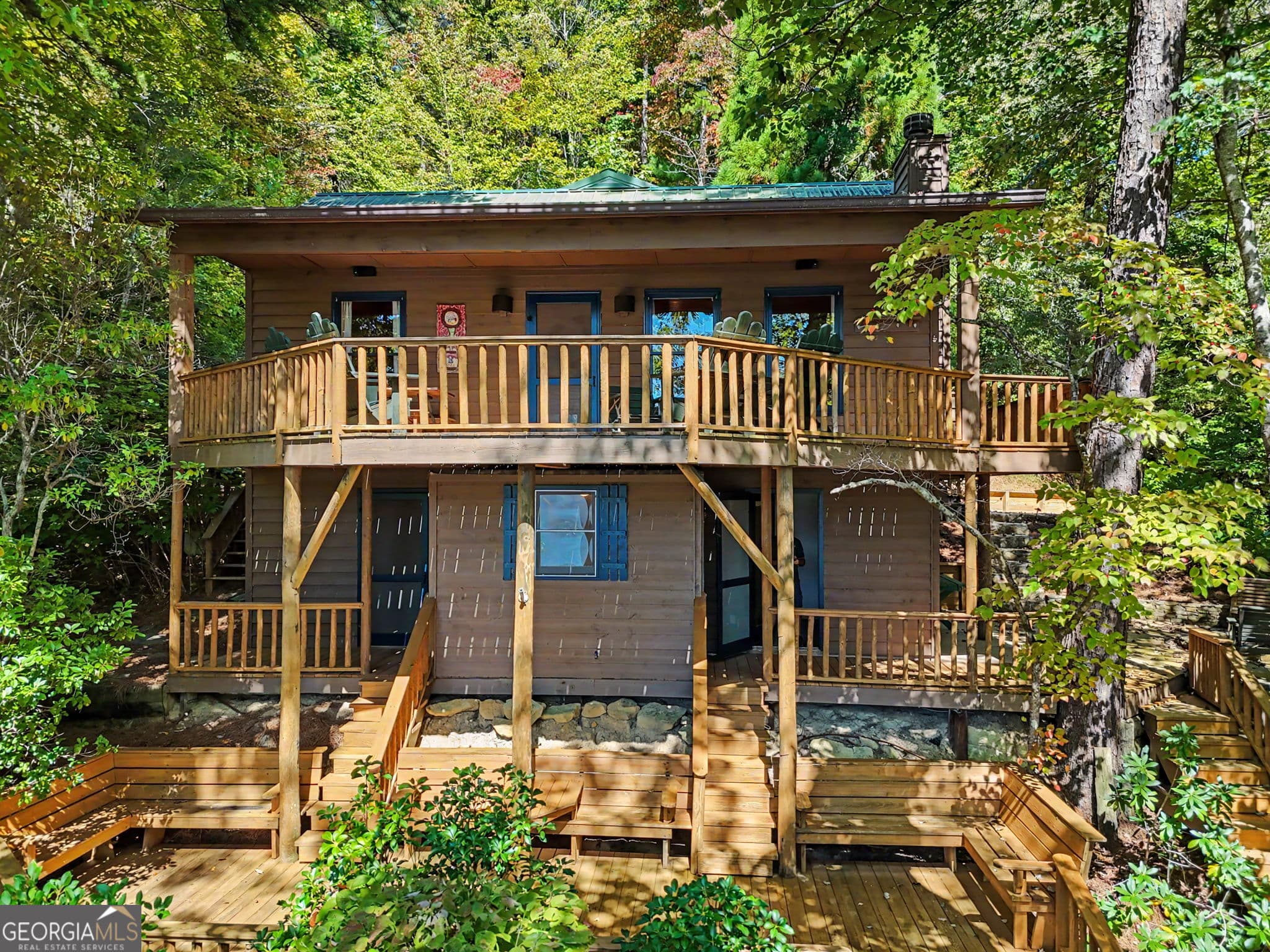 4 bedroom, 3 bathroom cabin,single family residence for sale at 3019 Moccasin Creek Road, Clarkesville, GA 30523 — photo 5