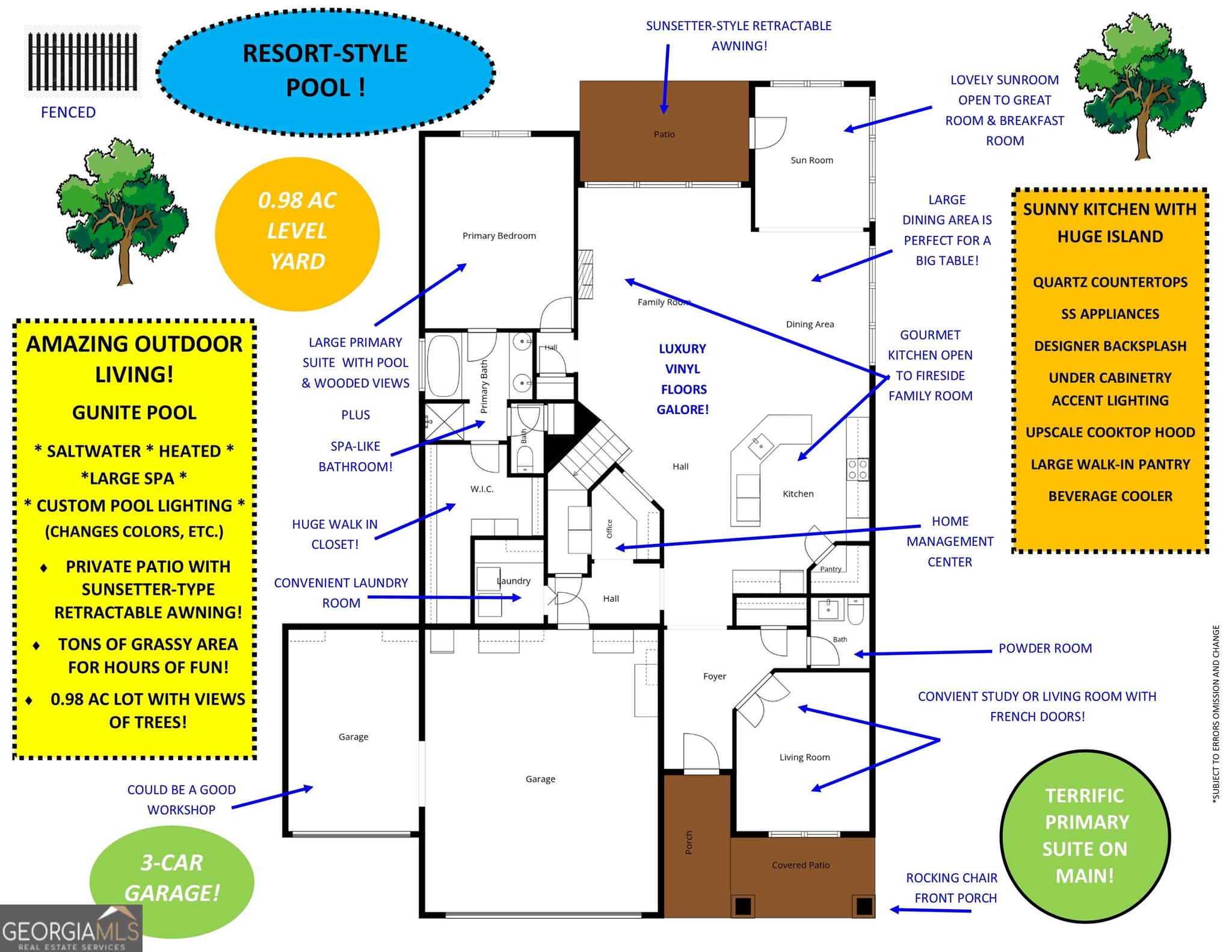 5 bedroom, 4.5 bathroom, 3,382 sq ft single family residence for sale at 472 Greyfield Drive, Canton, GA 30115 — photo 4