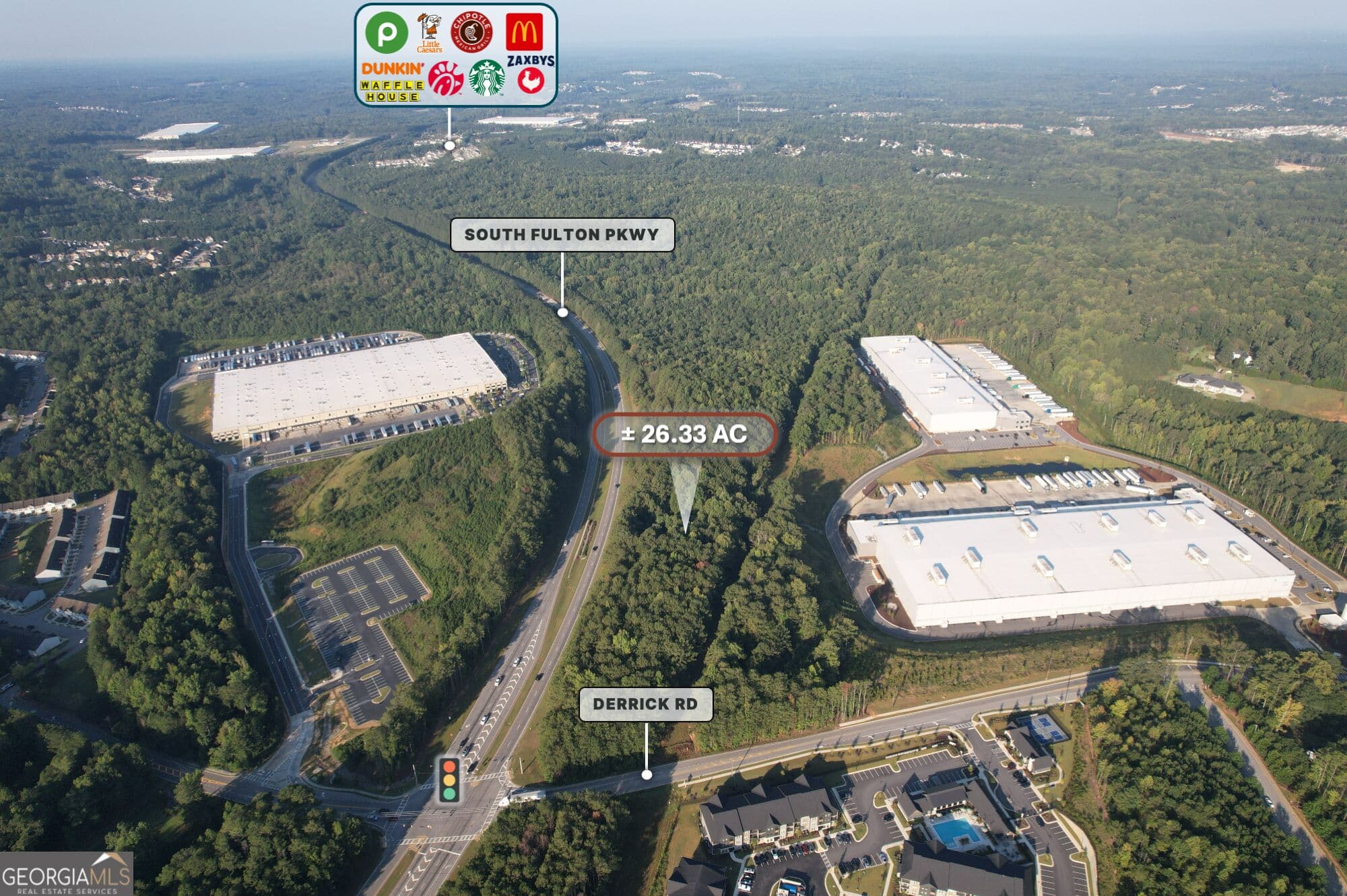 unimproved land for sale at 0 Derrick Rd & South Fulton Parkway, Union City, GA 30349 — photo 3