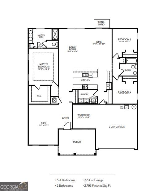 4 bedroom, 3 bathroom, 2,471 sq ft single family residence for sale at 122 Brookshire Green Court, Kingsland, GA 31548 — photo 2