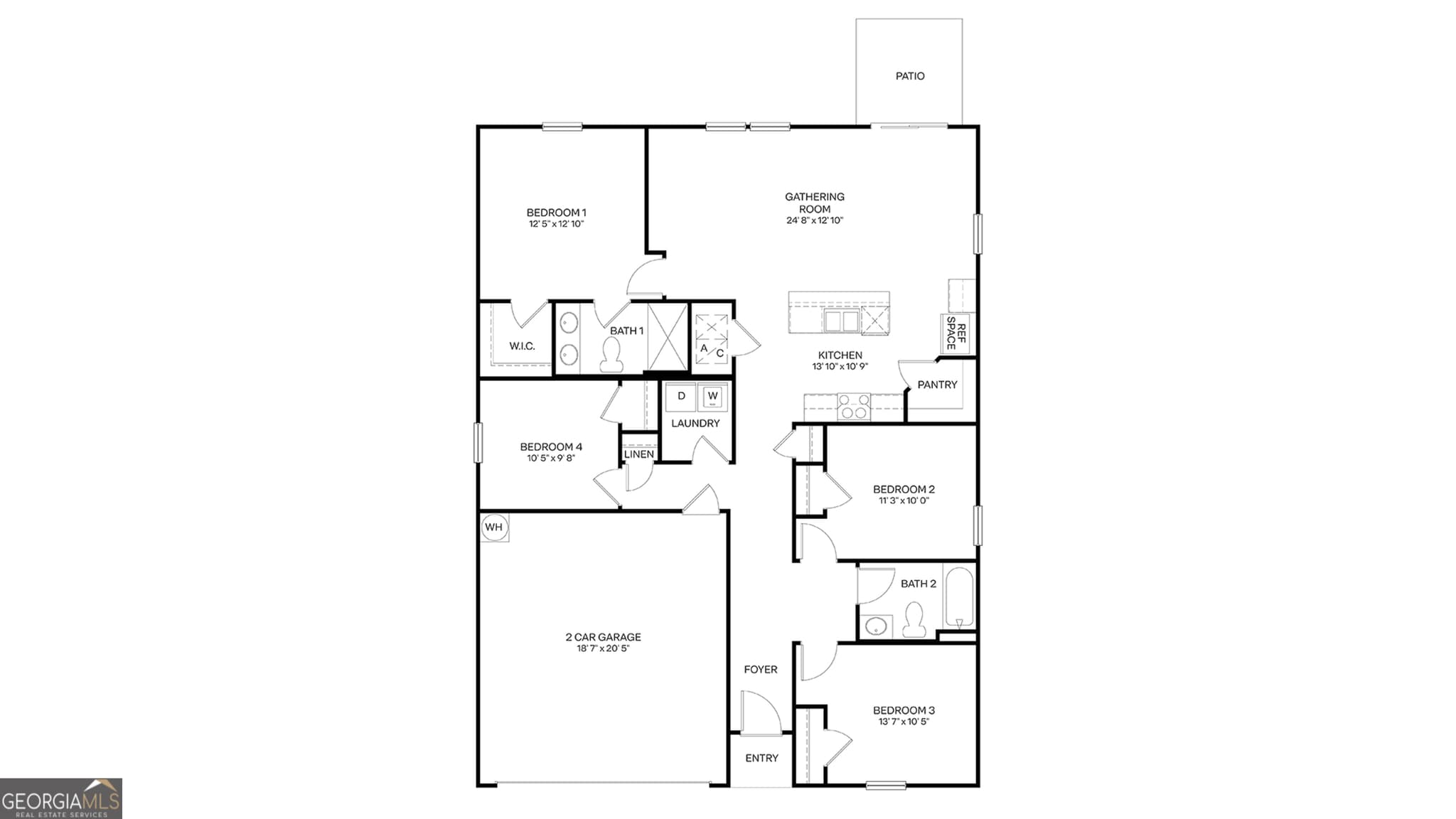 4 bedroom, 2 bathroom, 1,489 sq ft single family residence for sale at 109 Canopy Crossing, Kingsland, GA 31548 — photo 2