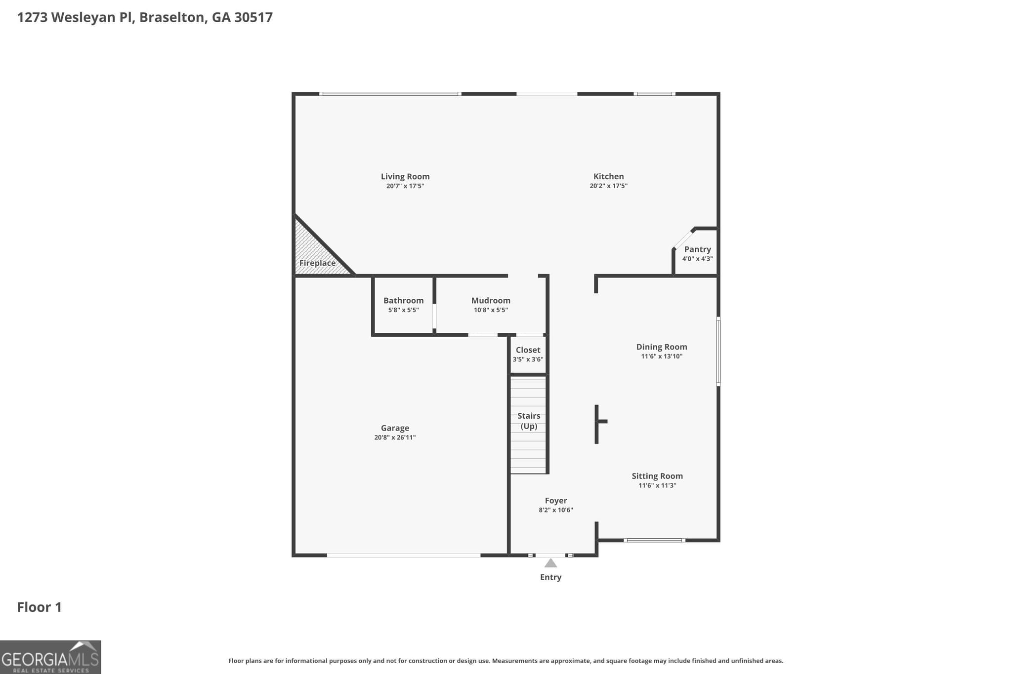 4 bedroom, 3.5 bathroom, 3,136 sq ft single family residence for sale at 1273 Wesleyan Place, Braselton, GA 30517 — photo 4
