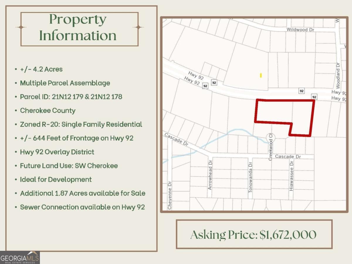 unimproved land for sale at 0 Hwy 92, Acworth, GA 30102 — photo 2