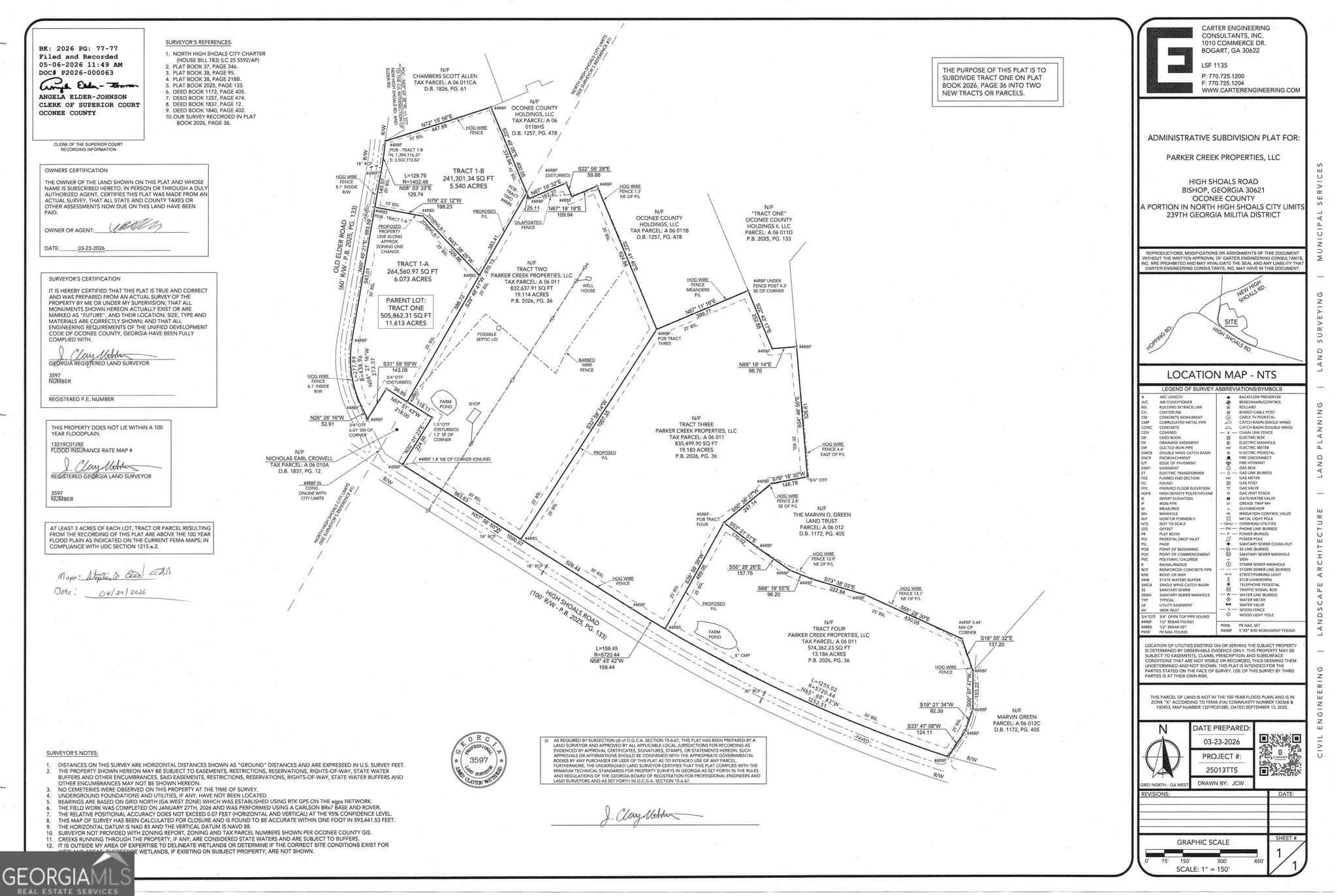 unimproved land for sale at TRACT 3 High Shoals Road, Bishop, GA 30621 — photo 2