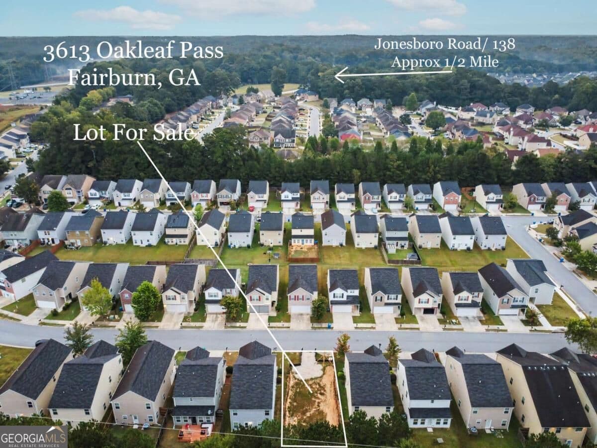 residential lot for sale at 3613 Oakleaf Pass, South Fulton, GA 30213 — photo 2
