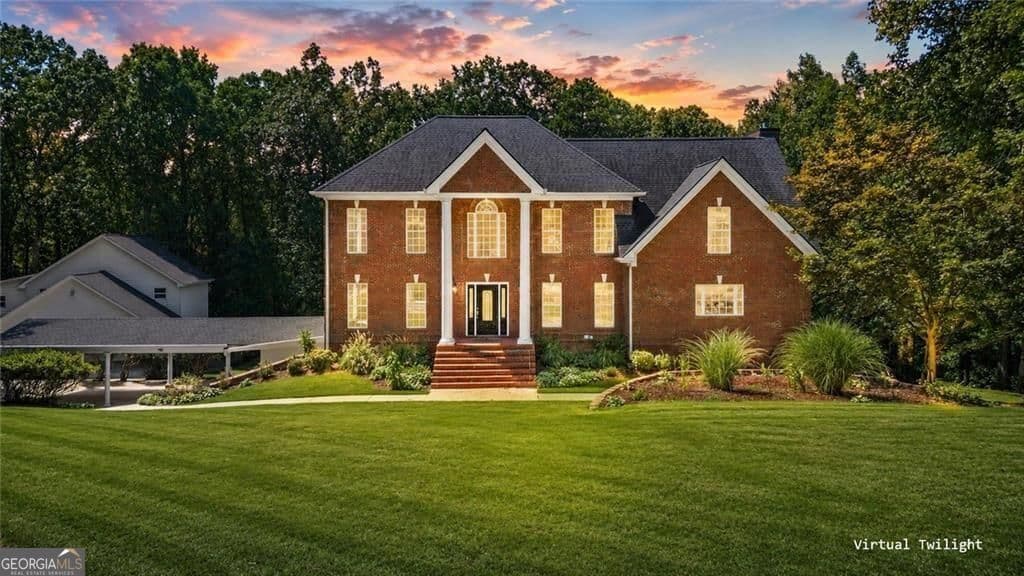 7 bedroom, 6 bathroom, 6,515 sq ft single family residence for sale at 7488 Shadburn Ferry Road, Cumming, GA 30041