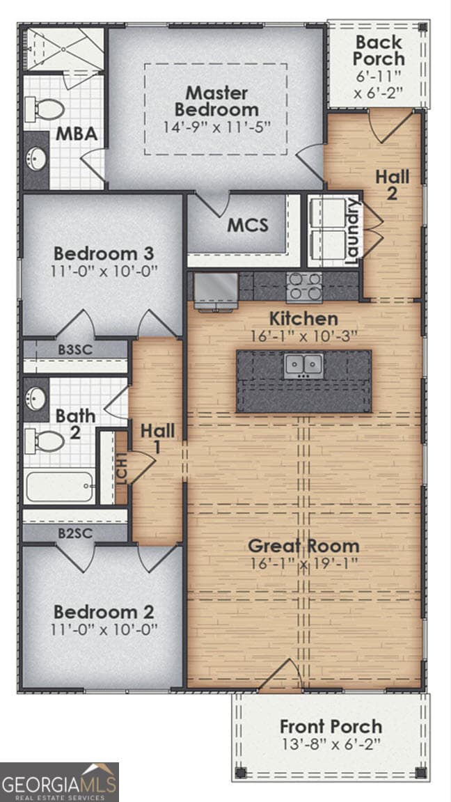 3 bedroom, 2 bathroom, 1,298 sq ft single family residence for sale at 10 Rivers Edge Lane LOT 1, Franklin, GA 30217 — photo 2