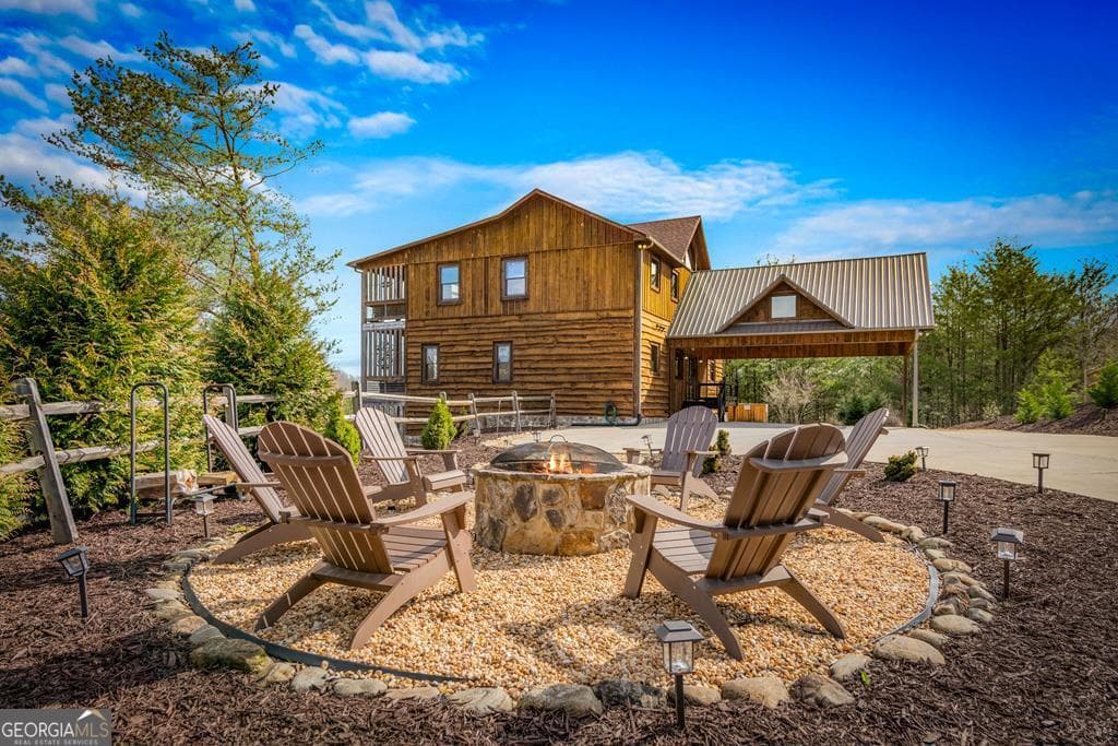 4 bedroom, 5 bathroom cabin,single family residence sold at 406 Hope Drive, Blue Ridge, GA 30513