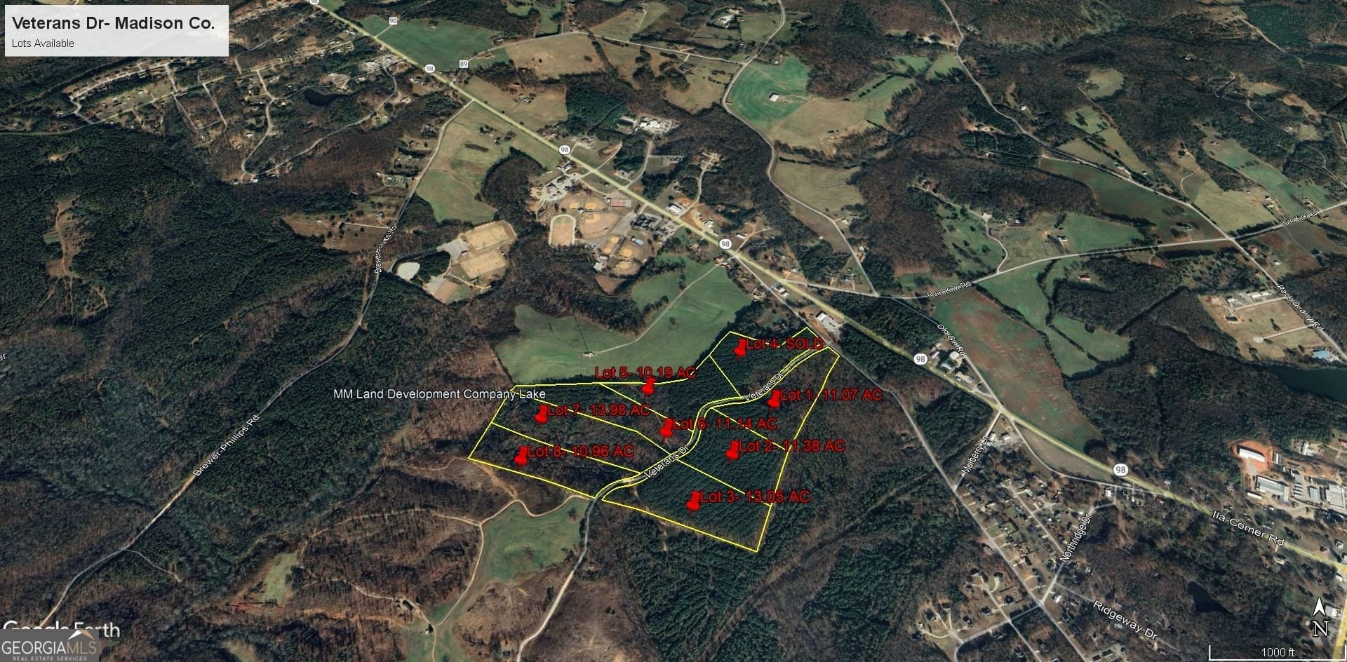 unimproved land for sale at 0 Veterans Drive, Danielsville, GA 30633 — photo 1 of 6