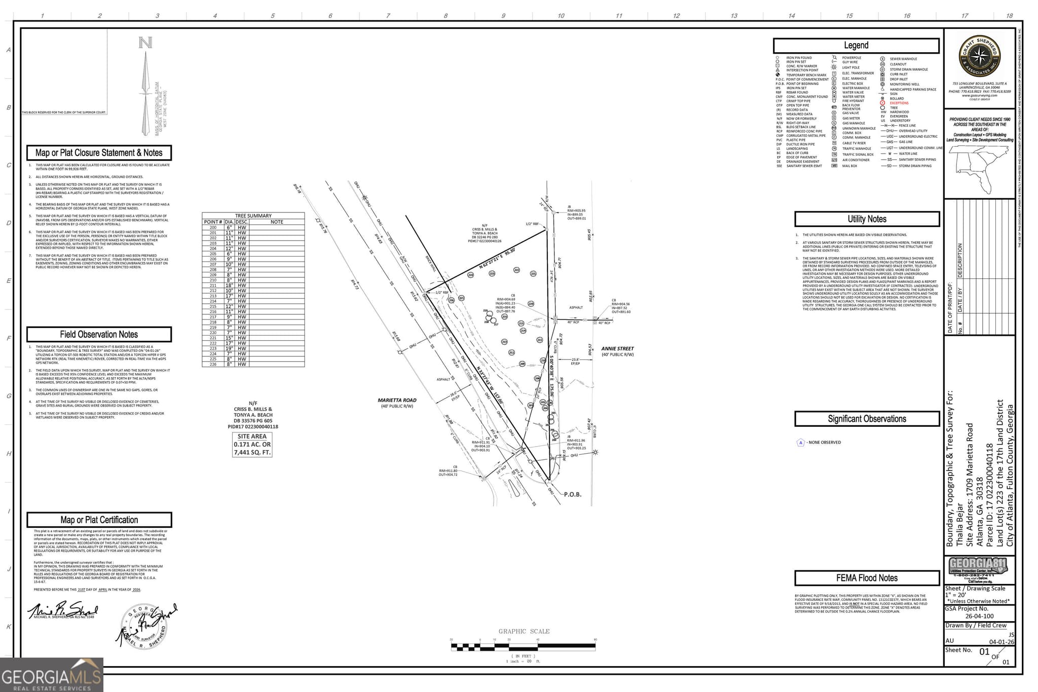 residential lot for sale at 1709 Marietta Road, Atlanta, GA 30318 — photo 7