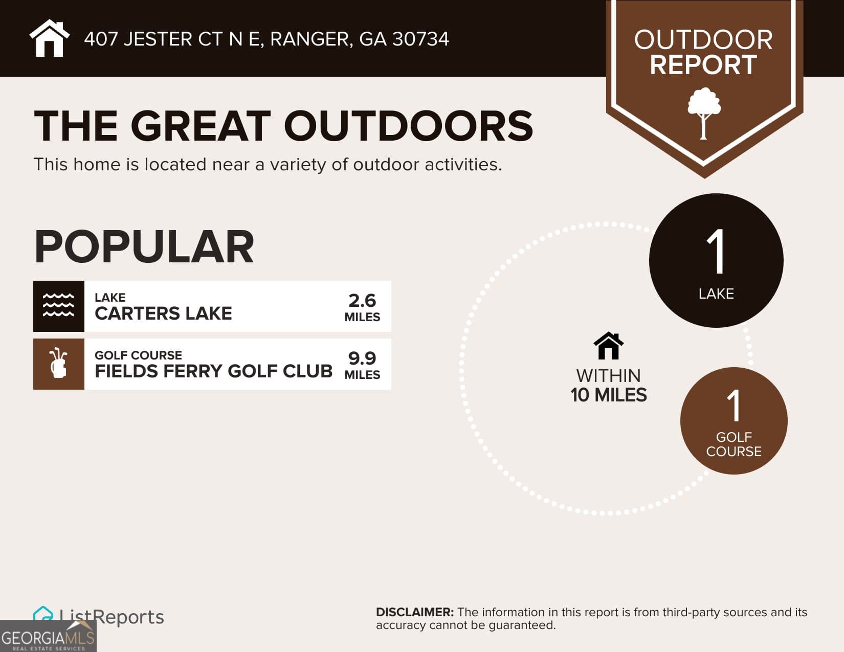 residential lot for sale at 407 Jester Court, Ranger, GA 30734 — photo 8