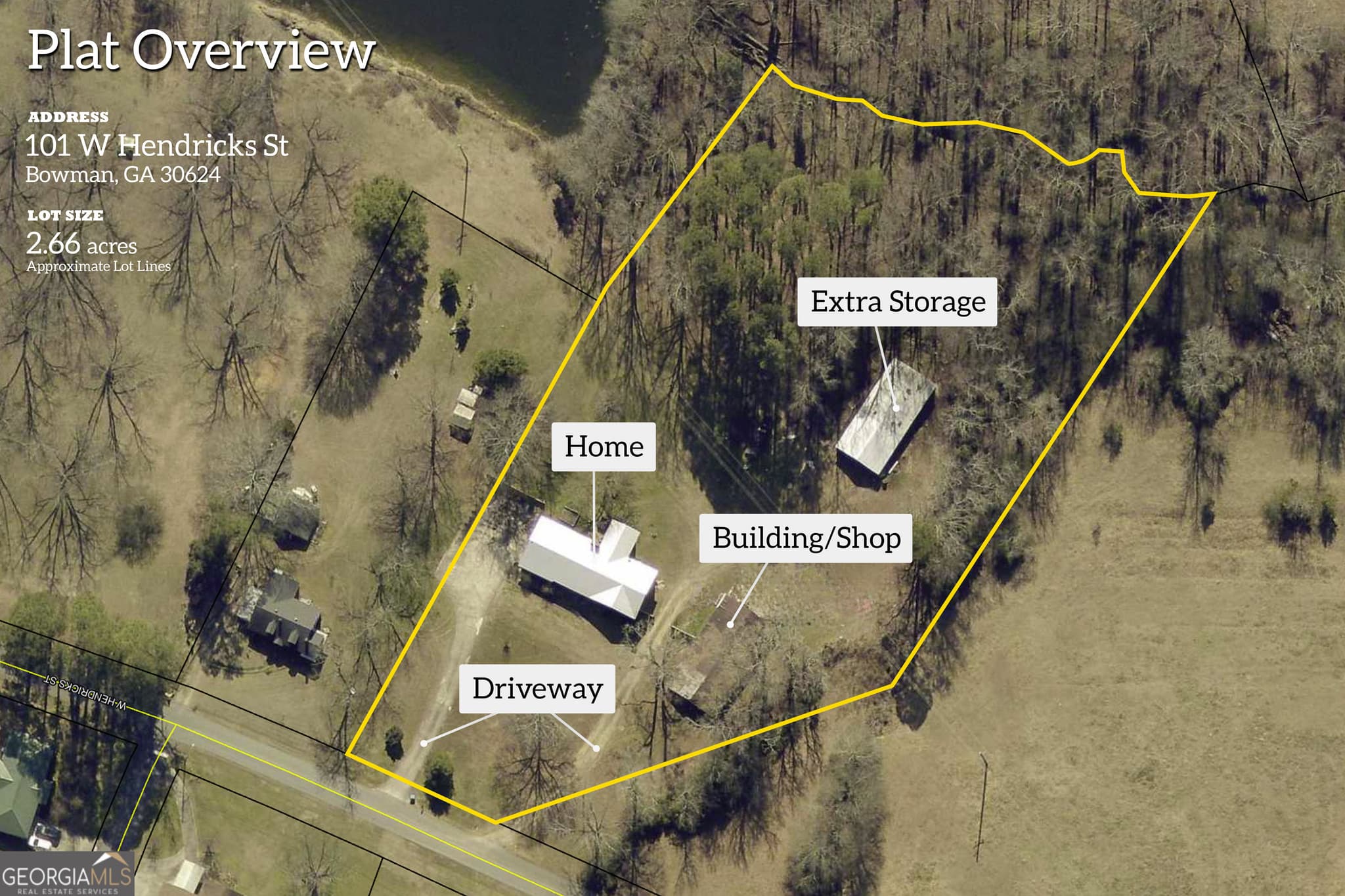3 bedroom, 2 bathroom, 1,986 sq ft single family residence for sale at 101 W Hendricks Street, Bowman, GA 30624 — photo 2