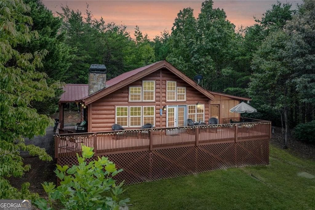 2 bedroom, 2 bathroom, 1,065 sq ft cabin,single family residence for sale at 482 Monroe Ridge Road, Sautee Nacoochee, GA 30571 — photo 1 of 38