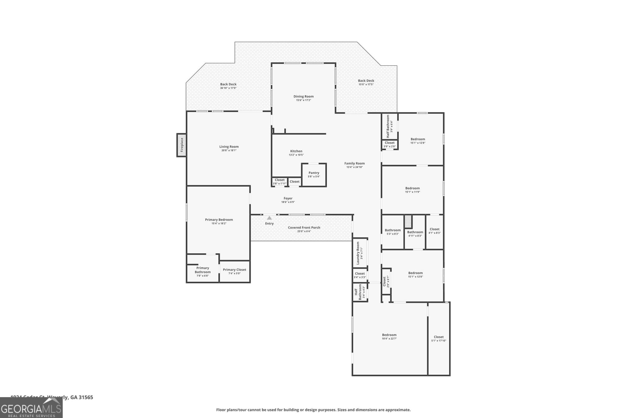 5 bedroom, 4 bathroom, 2,917 sq ft single family residence for sale at 1924 Cedar Court, Waverly, GA 31565 — photo 3