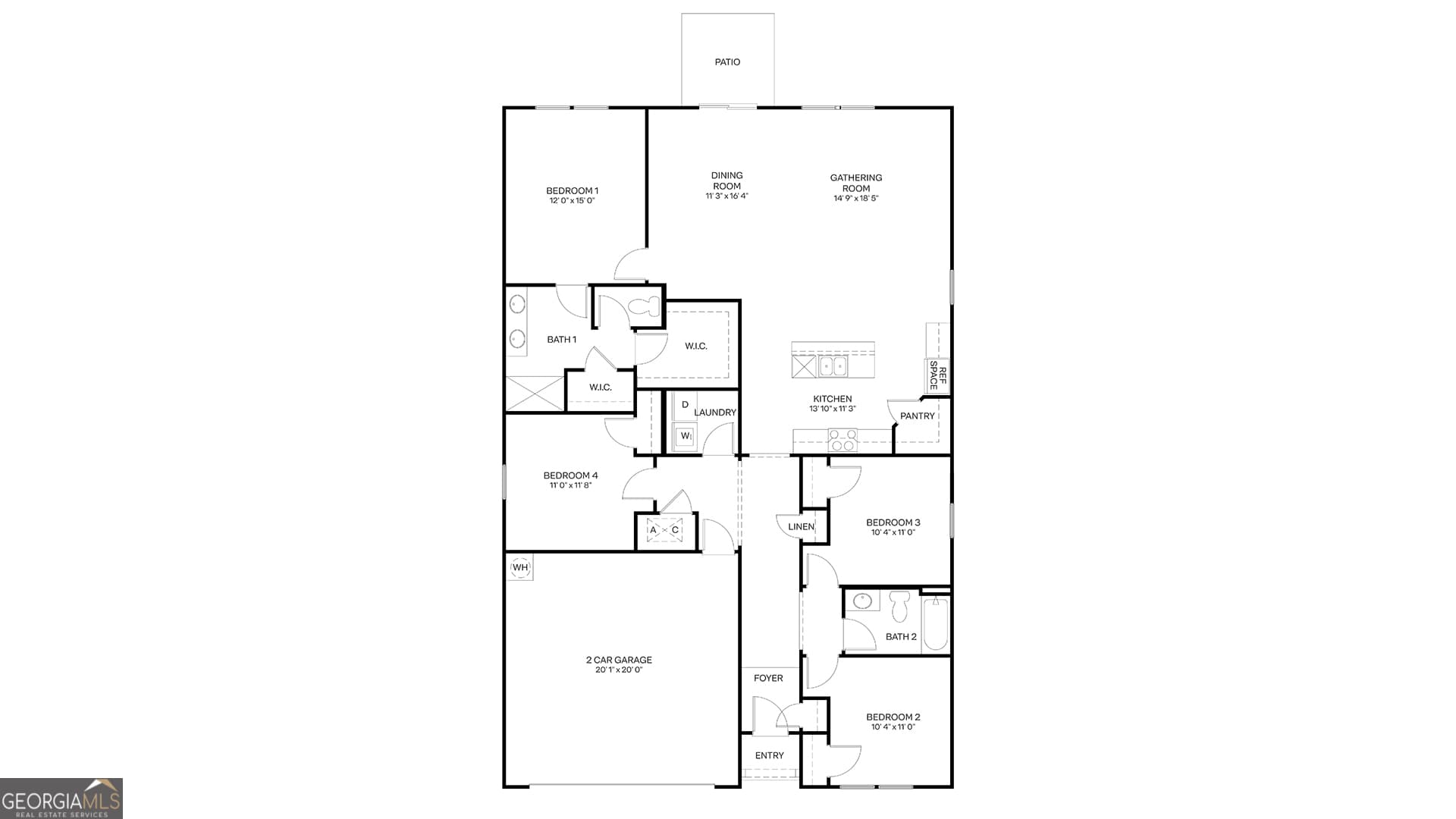 4 bedroom, 2 bathroom, 1,862 sq ft single family residence for sale at 103 Canopy Crossing, Kingsland, GA 31548 — photo 2