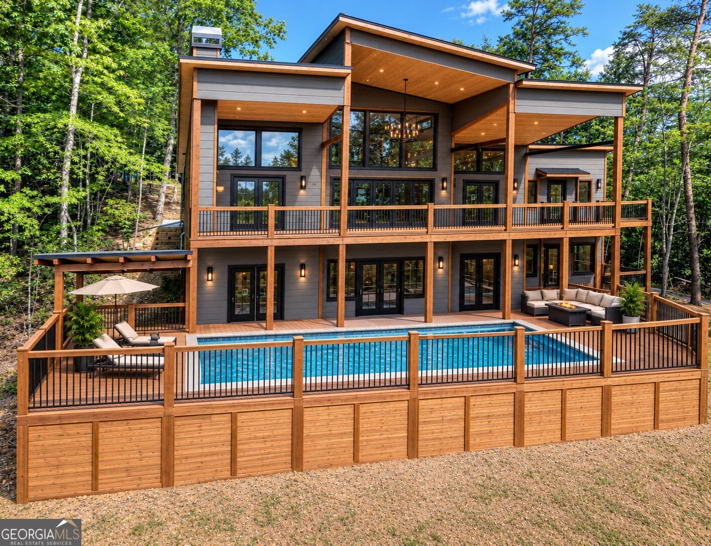 4 bedroom, 4 bathroom, 4,844 sq ft cabin,single family residence for sale at 286 Mountain Ridge, Blue Ridge, GA 30513