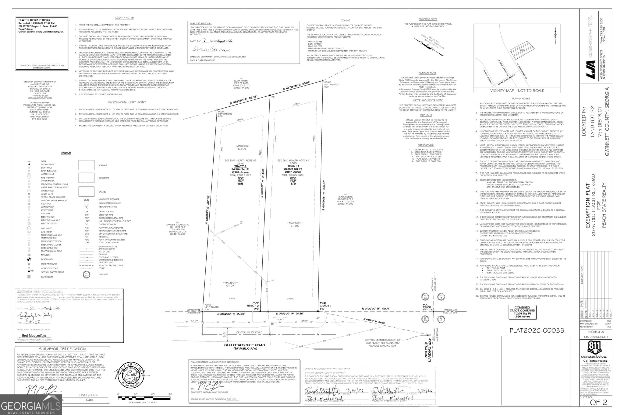 residential lot for sale at 2876 Old Peachtree Road LOT 2, Dacula, GA 30019 — photo 4