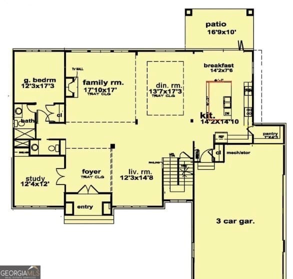 4 bedroom, 4.5 bathroom, 3,700 sq ft single family residence for sale at 7504 Rivertown Road, Fairburn, GA 30213 — photo 3