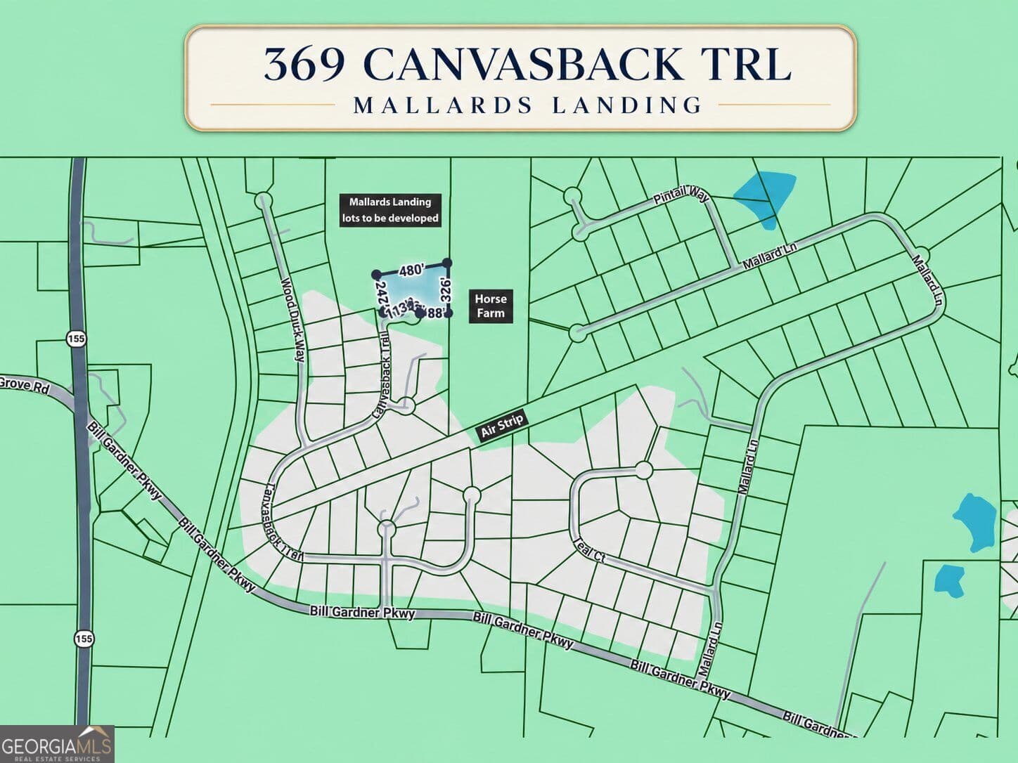 residential lot for sale at 369 Canvasback Trail 147, Locust Grove, GA 30248 — photo 3