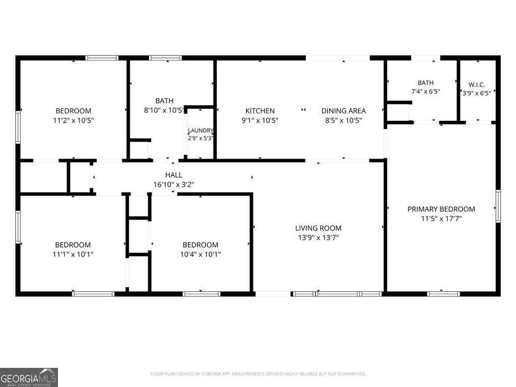 4 bedroom, 2 bathroom, 1,352 sq ft single family residence for sale at 6405 Kensington Court, Austell, GA 30106 — photo 6