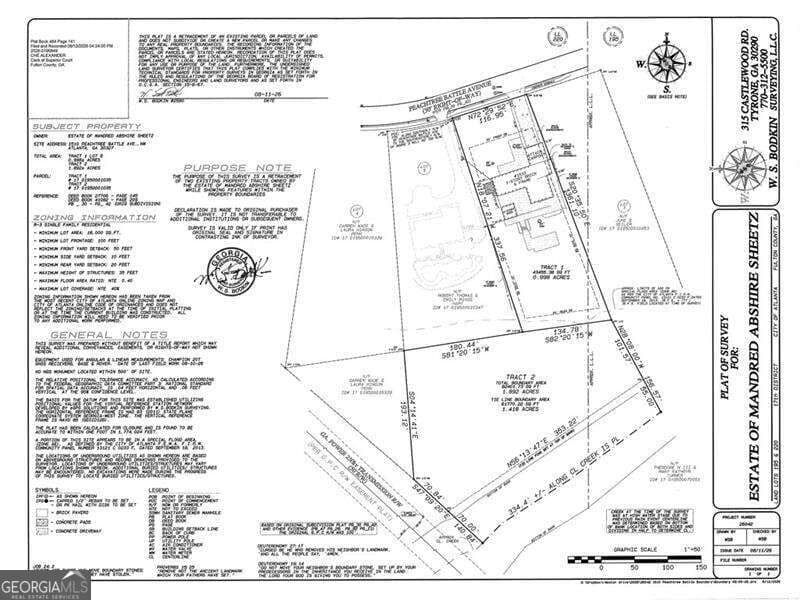 residential lot for sale at 1510 Peachtree Battle Avenue, Atlanta, GA 30327 — photo 3
