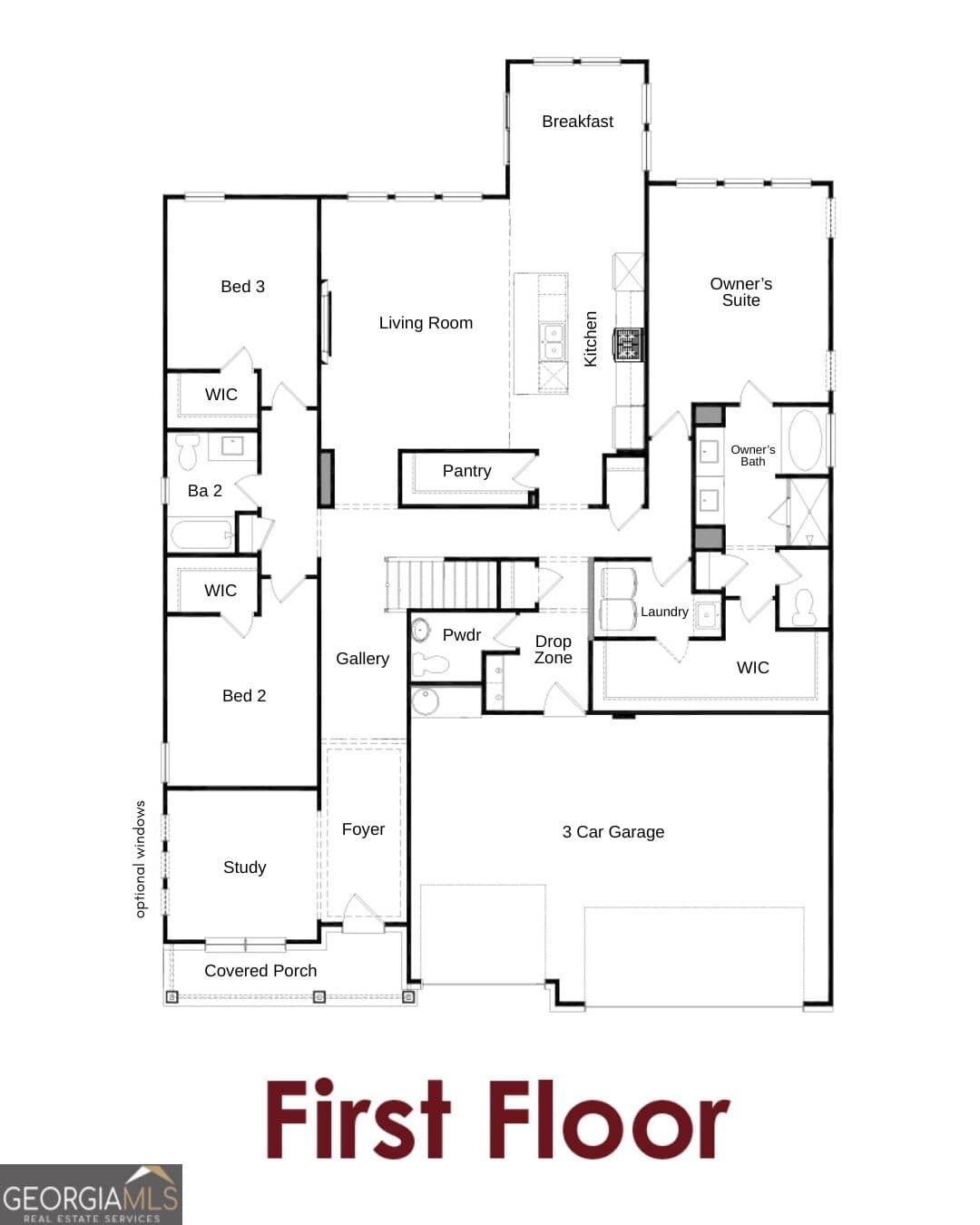 4 bedroom, 3.5 bathroom, 3,121 sq ft single family residence for sale at 5535 Tullis Drive, Gainesville, GA 30507 — photo 9